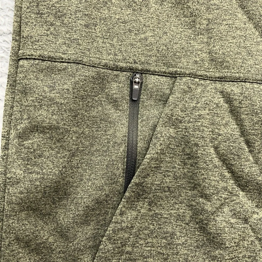 Nike Therma-Fit Training Hoodie Mens M Heather Green Fleece Zip Pocket NEW‎